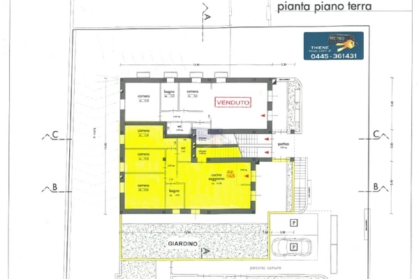 planimetria appartamento - APPARTAMENTO ZUGLIANO (VI)  